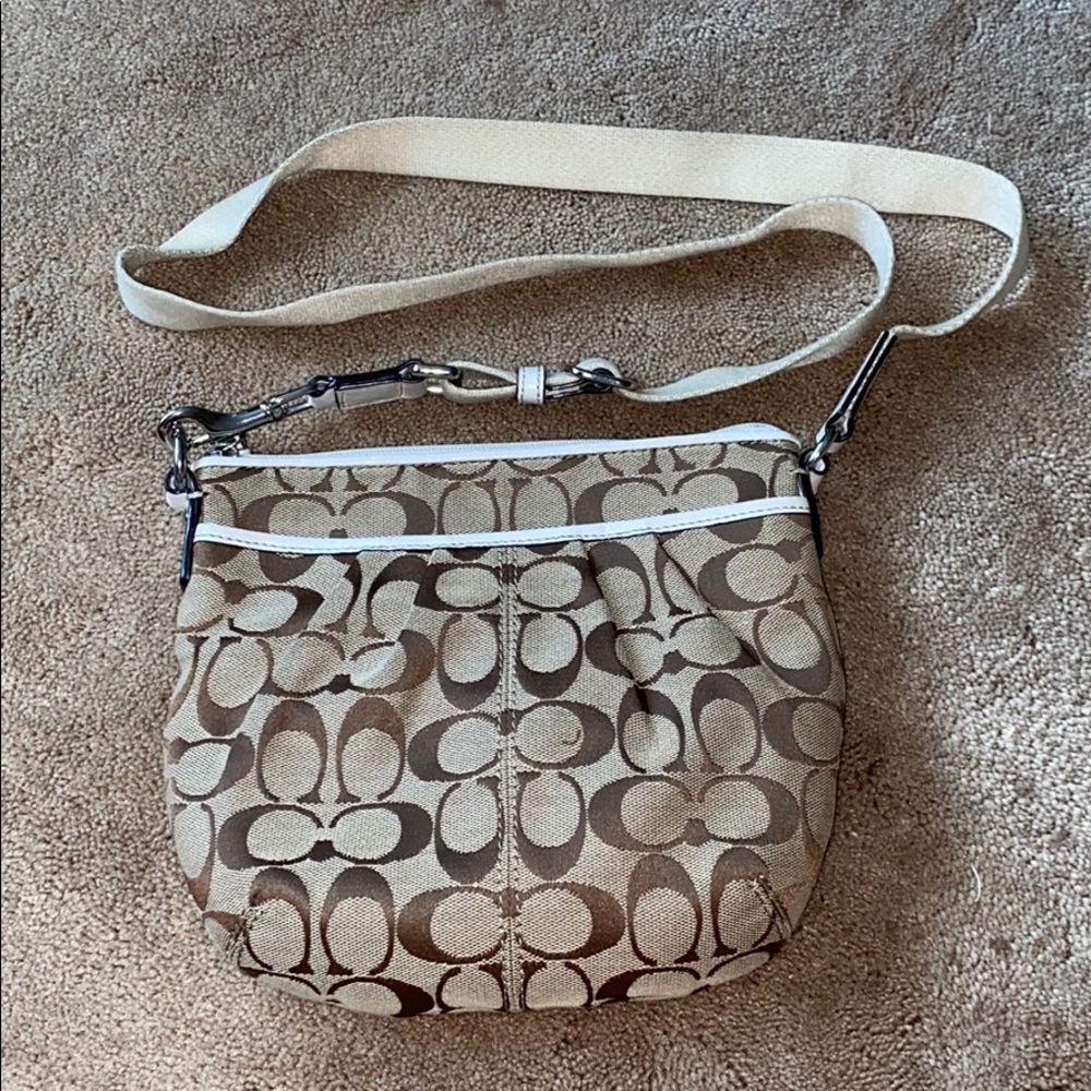 Tan Coach Crossbody Bag